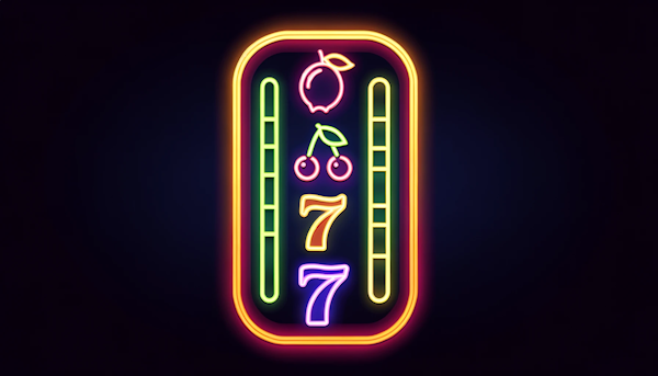 image of a jackpot concept in neon colors